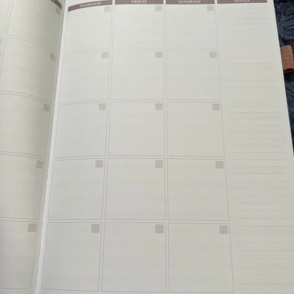 Legend Planner Undated 1 Year Weekly Monthly Planner Pink 7 Period Layout READ